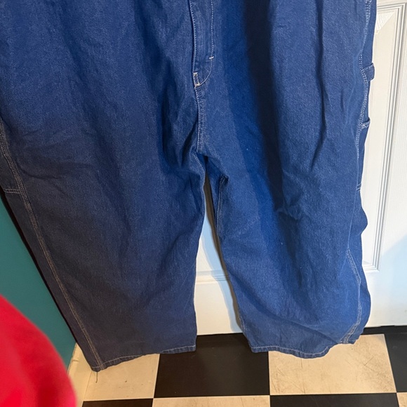 Men's Berne Classic Blue Denim Overalls Big and Tall - Picture 4 of 5